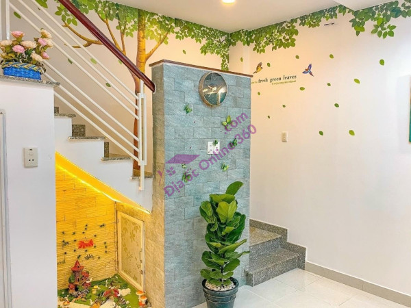 Bán nhà Nơ Trang Long tặng toàn bộ nội thất hẻm thông giá nhỉnh 3 tỷ.