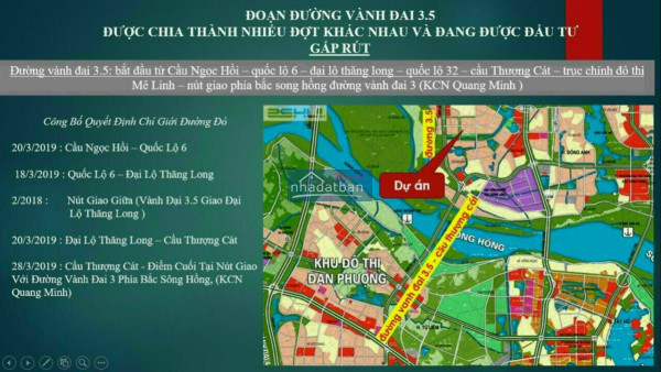 Bán biệt thư đơn lập trục chính dự án Mê Linh Vitsta City - Dự án ngay Cầu
