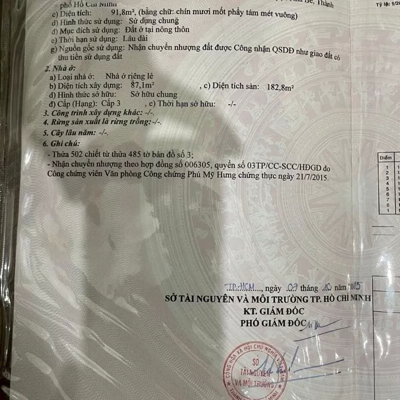 Mình cần bán nhà Nhà Bè, Xã Nhơn Đức - 1 trệt 1 lầu - đường xe ô tô