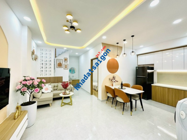 Bán nhà mới một sẹc gần sân bay Nguyễn Kiệm phường 3 Gò Vấp giá 4 tỷ 85