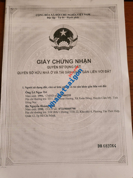 ĐẤT ĐẸP - GIÁ NGỘP Cần Tiền Ra Gấp Lô Đất Tại Cây Trôm Mỹ Khánh - Củ Chi