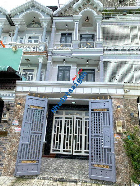 Cho thuê nhà 4 tầng, Mặt tiền hẻm xe hơi- Khu dân cư Sài Gòn Mới, Nhà Bè