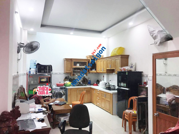 NHÀ MỚI ĐẸP Ở NGAY - HẺM XE HƠI TRÁNH, AN PHÚ ĐÔNG QUẬN 12, 76M2, 4 TẦNG, 4 PN, CHỈ HƠN