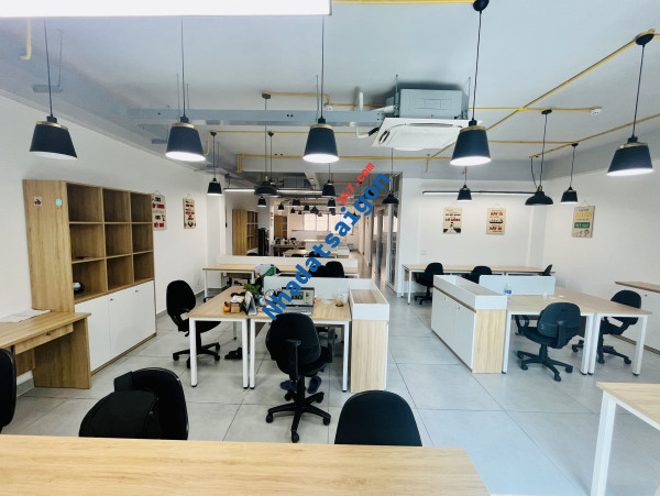 Mặt bằng 2 tầng tòa VP mt Điện Biên Phủ Q1 290m2 sàn, full nội thất chỉ 55 triệu