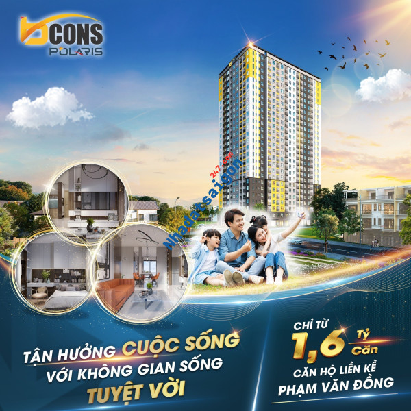 Căn hộ ngay Phạm Văn Đồng - chỉ 160 triệu đến khi nhận nhà - chiết khấu khủng 7,5% giá trị căn hộ