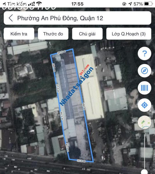 Cho thuê xưởng 5.400m2 Mặt tiền Quốc Lộ 1A, An phú đông, Quận 12 - Giá 250 triệu/tháng