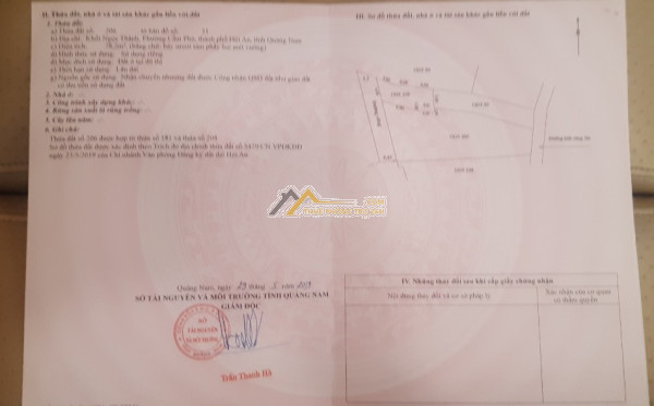 Đất chính chủ giá cực rẻ - vị trí đẹp tp hội an - quảng nam