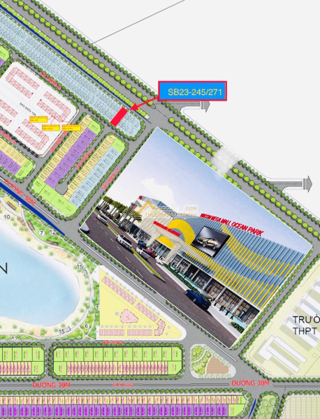 Chính chủ cho thuê shophouse sb23 hai mặt tiền vinhomes ocean park gia lâm, hà nội