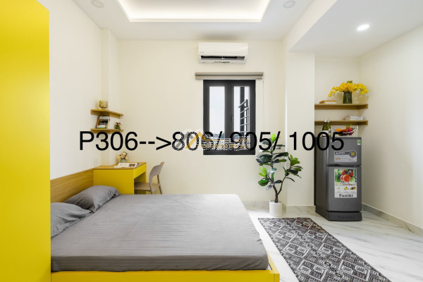 Căn hộ dịch vụ cho thuê, căn mới xây sạch sẽ, chỉ 7p là tới q1. đường nguyễn kiệm, p9, phú nhuận