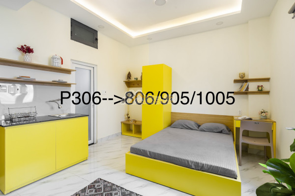 Căn hộ dịch vụ cho thuê, căn mới xây sạch sẽ, chỉ 7p là tới q1. đường nguyễn kiệm, p9, phú nhuận