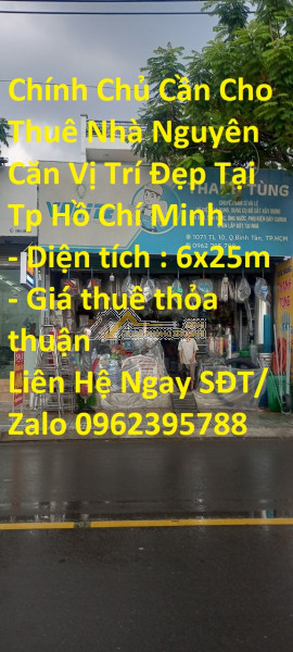 Chính Chủ Cần Cho Thuê Nhà Xưởng Vị Trí Đẹp Tại Bình Trị Đông, TPHCM